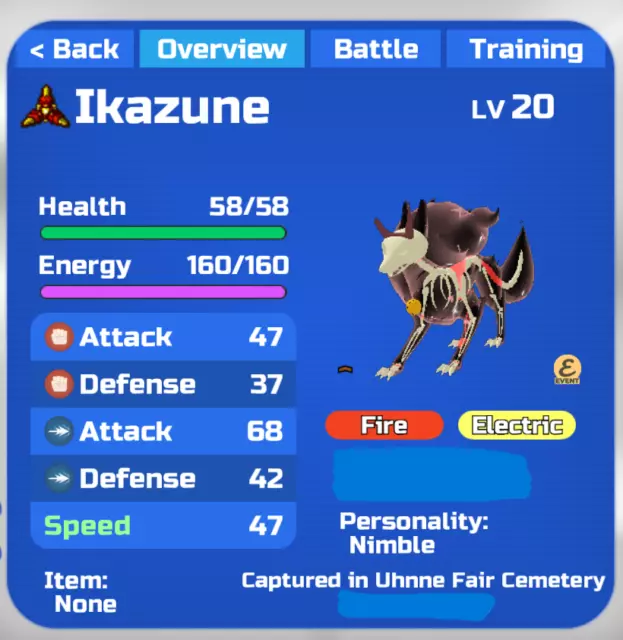 🎃🦊 Roblox Loomian Legacy - Red *HALLOWEEN* Ikazune! (Perfect Nature) 🦊🎃