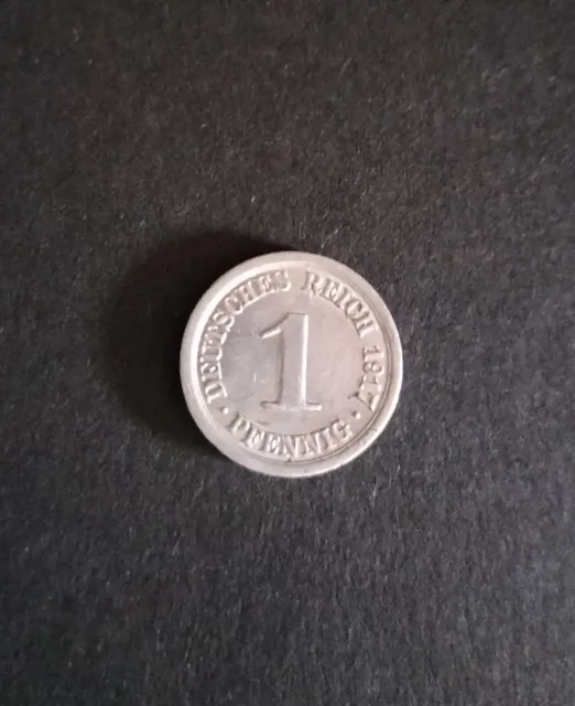 Deutsches Kaiserreich  1 Pfennig 1917 Aluminium aus Nachlass