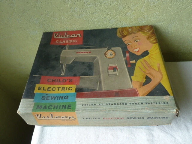 Machine à Coudre Enfant Vulcan Vintage – Jouet Dans Sa Boîte D'origine