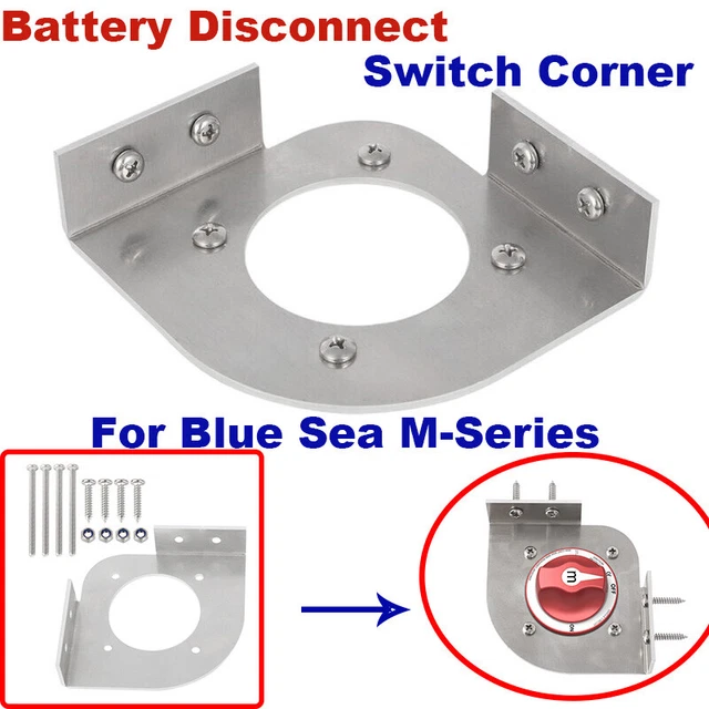 BASS BOAT BATTERY Disconnect Switch Corner Mount Bracket For MARINE/ RV