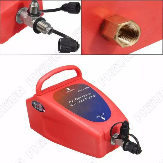 4.2CFM Pneumatic AC Air Conditioning Cooling System Car Air Operated Vacuum Pump 2