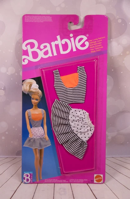 BARBIE EASY LIVING Fashions 1989 conjunto top falda 8594