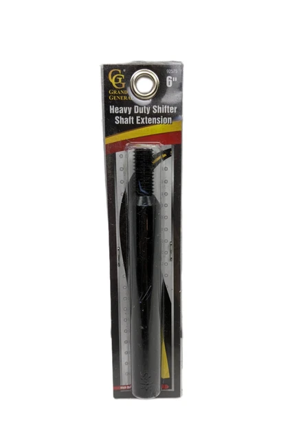 GG Grand General 6 Inch Long Black Coated Steel Gear Shift Extension 92575 SE4