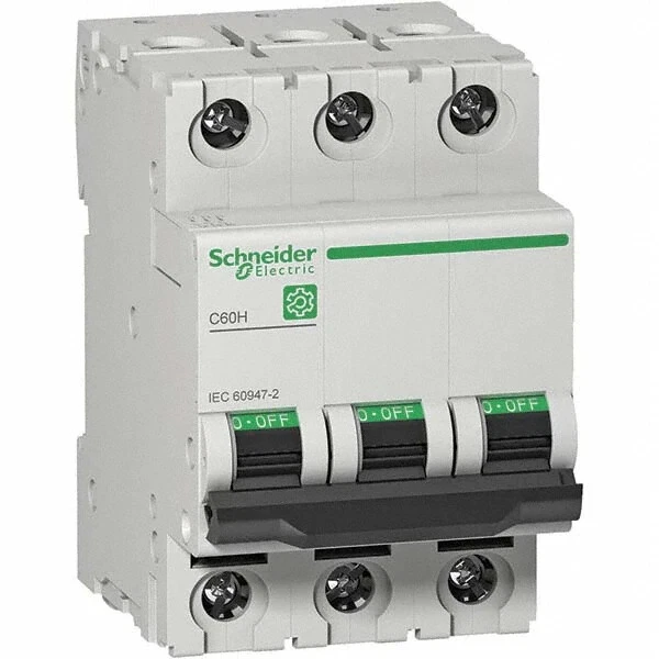 Schneider Electric Mini Circuit Breaker MCB, Multi9 C60H, 3P, 4A M9F15304