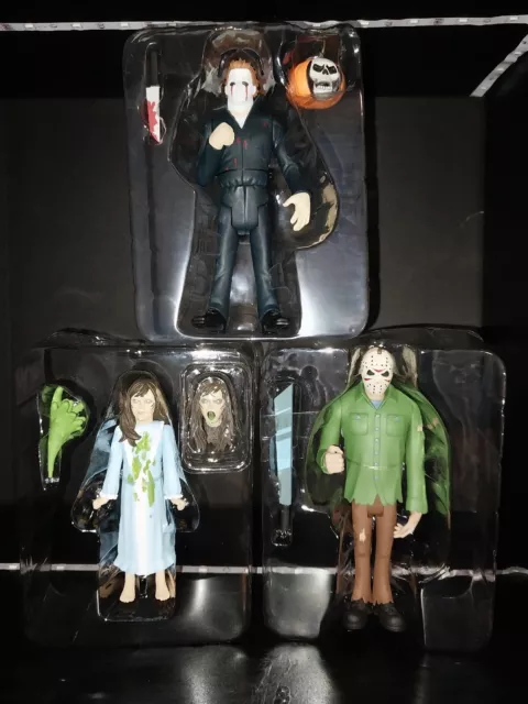 Neca Toony Terrors Lot Of 3. New W/O Cards. Michael Myers/Jason/Regan