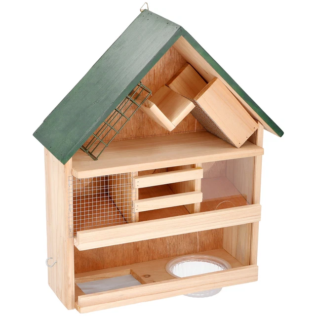 Vogelfutterspender zum Aufhängen H44cm Futterspender Futtersäule Futterstelle 2