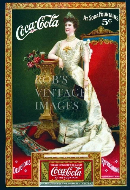 Affiche Calendrier Coca-Cola 1975-1976 Bicentenaire - Format 21 X 17 5/8 - Rare - États-Unis
