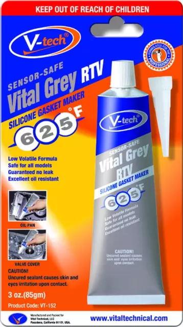 V-Tech - Vital grau RTV Silikon - Sofortdichtungsmaschine: 85 g