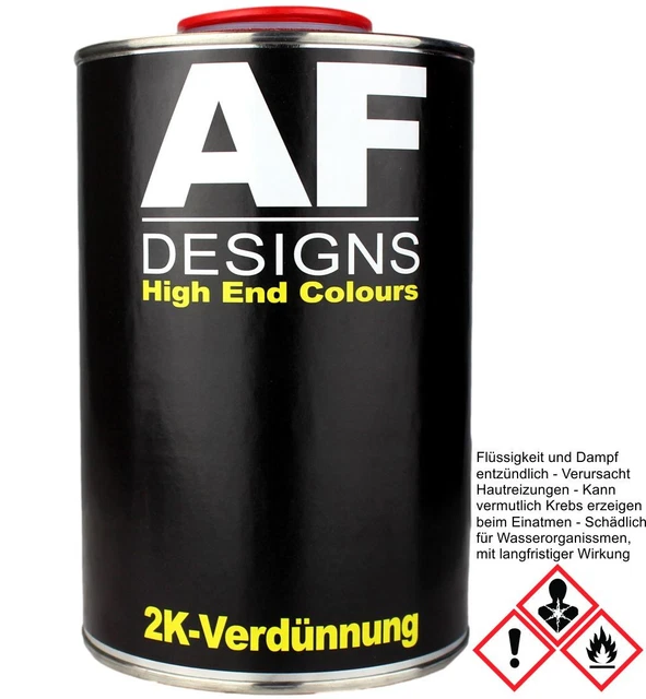 Diluant Acrylique 1 Litre Pour Peinture Voiture - 1C/2C - Base Et Vernis - Marque MG PRIME - Neuf