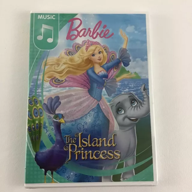 Barbie The Island Princess DVD Sing Along Songs Bonus Features New Sealed