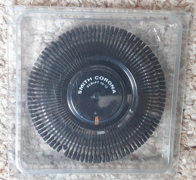 SMITH CORONA ELECTRONIC Typewriter Font Daisy Wheel Script 10 / 12