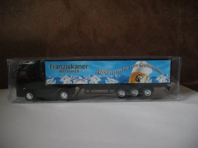 Franziskaner Weissbier MB SZ Truck  H0 1:87 in  PVC Box Gipfelblick