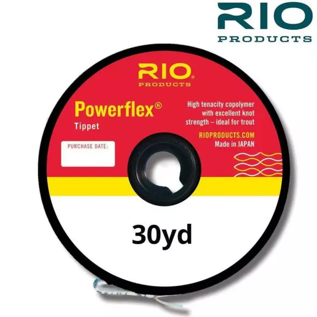 Rio Powerflex Tippet 30Yds Copolymer Fly Fishing Leader Material Trout Fishing