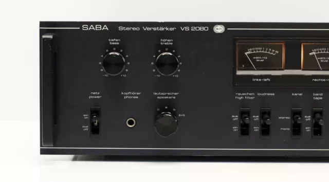 SABA VS 2080 Amplificatore Stereo HiFi Vintage 2