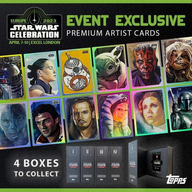 TOPPS STAR WARS Celebration Edition 2023 Show Exclusive Set Of 4 Boxes