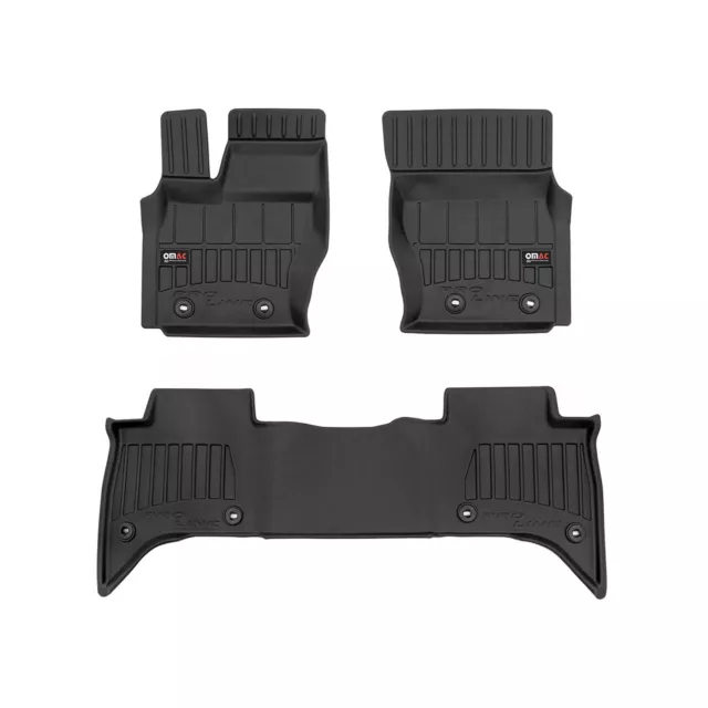 OMAC Tapis de sol en caoutchouc pour Range Rover 2012-2022 Standart Noir Premium