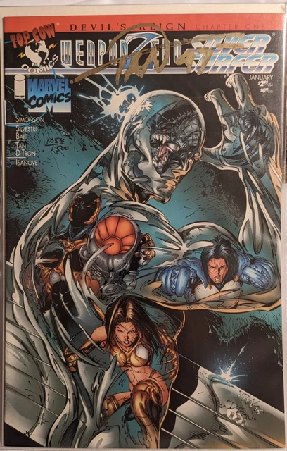 Weapon Zero/Silver Surfer Ch 1 Marvel & Top Cow, J-1996 Billy Tan Signed COA