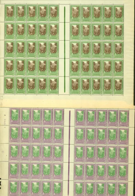 Oceania French Colony 1929- MNH. Yvert Dues Nr.:13/17.Sheet of 50 (EB) AR1-00260