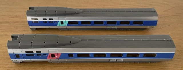Voitures Voyageurs Jouef TGV Atlantique SNCF - 1ère Et 2ème Classe - Échelle HO - Occasion Très Bon état