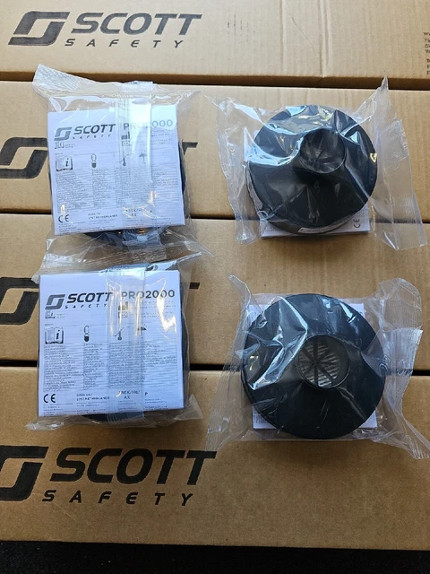 4 filtri Scott Pro2000 PF10 P3 40 mm filtro particelle aria HEPA NATO Exp 2030