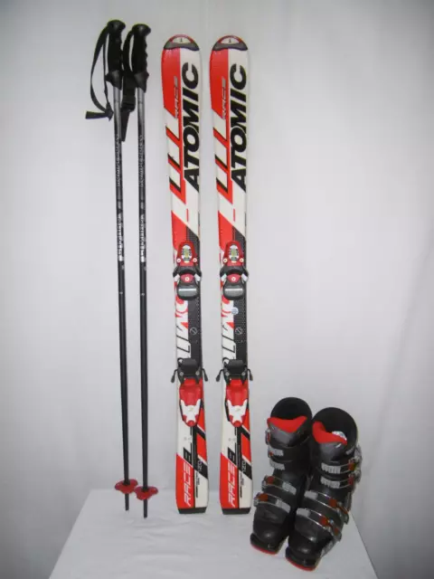 Atomic Ski " Race:8 " Top Junior Allround Carver 120 Cm + Skischuhe Gr:36 Im Set