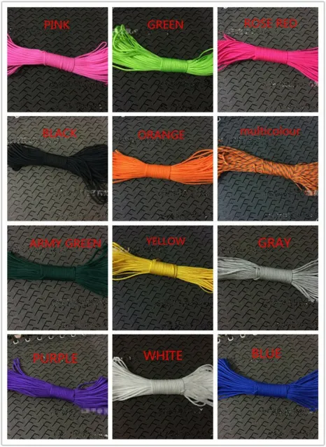 10M 550 Paracord Parachute Cord Lanyard Mil Spec Type III 7 Strand Core Premium