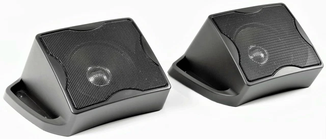 T1-AUDIO Pair Of 4" Custom Plastic Angled Speaker Pods For Car, Van, Boat, RV, Motorhome