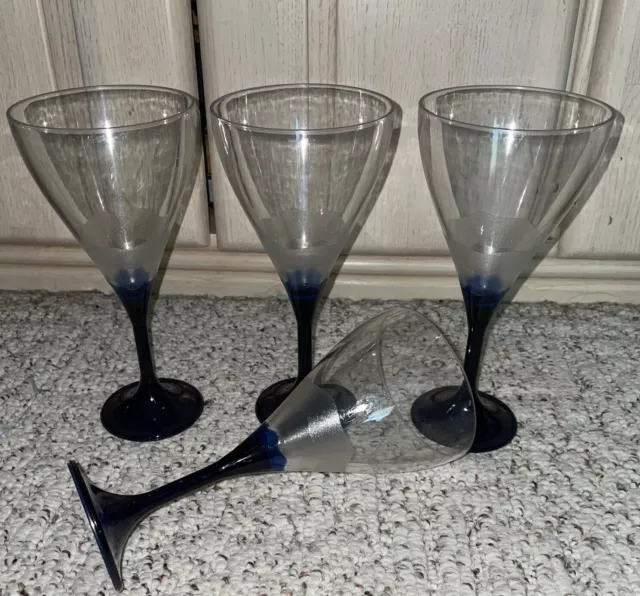 SET (4) Tupperware Sheerly Elegant Orange Stem Martini Glasses + Shaker +  Picks