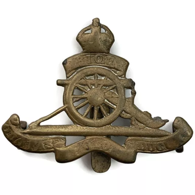 WW2 ROYAL ARTILLERY Regiment SMALL Beret Cap Badge J.R.GAUNT LONDON ...