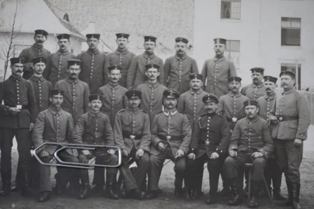 b#43 Foto-AK: Gruppenfoto Trier n. Infanterie-Regiment Nr. 55 2