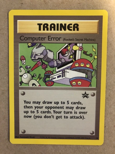 Pokemon 2000 Computer Error Black Star Promo 16 - New - NM/MT