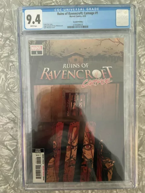 Ruins of Ravencroft Carnage 1 2nd Print CGC 9.4 1st Cortland Cassidy Key Low Prt
