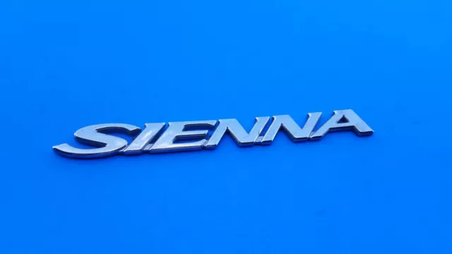 98 99 00 01 02 03 04 05 Toyota Sienna Rear Gate Lid Emblem Logo Badge Oem A26