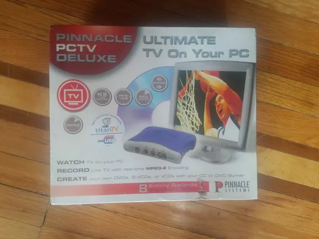 Pinnacle PCTV Deluxe (2002) - Watch/Record TV on PC - Shrink Wrap - Very Rare