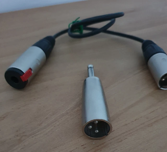 Adaptateur Audio XLR Femelle Vers Jack 6.35 Mono Mâle - Convertisseur Laiton Nickelé Pour Micro, Caméscope, Home Studio - Connexion Simple Et Qualité Sonore - 5