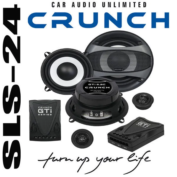 Crunch GTi5.2C 2-Wege Komponenten Lautsprecher 130mm Boxen 160W max. 80Watt RMS