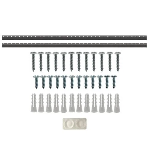French Cleats 45-Inch Hanging Hardware- Supports 225 lbs - Z Clips