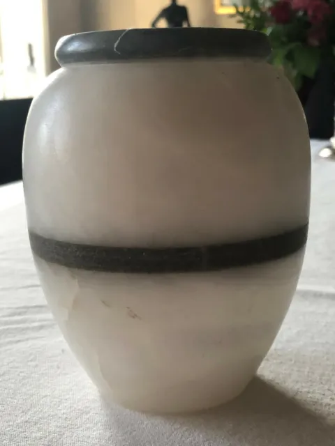 dekorative Vase aus ägyptischem Alabaster 13cm