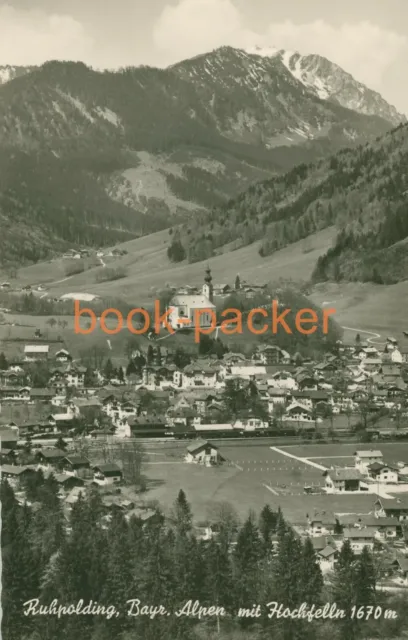 Alte AK/Vintage postcard: RUHPOLDING, Bayr. Alpen mit Hochfelln (1950er Jahre)