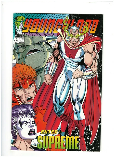 Youngblood #3 NM- 9.2 Image Comics 1992 Rob Liefeld 1st Supreme app.