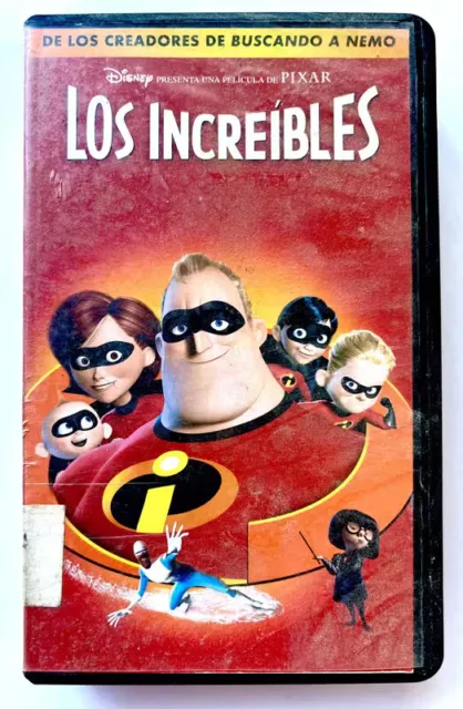 Los Increibles Disney Pixar Pelicula Completa Perfecto Estado Vhs