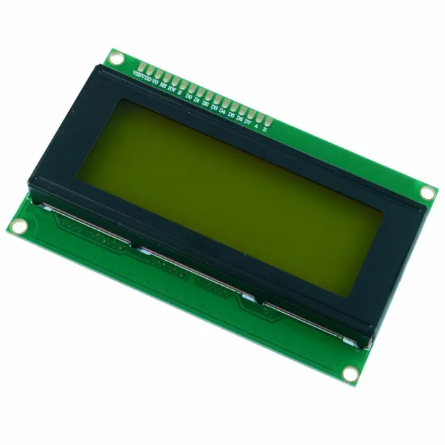 Verde Amarillo 20x4 Pantalla LCD Módulo 2004A Arduino Raspberry Pi