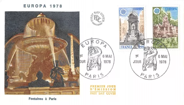 Enveloppe FDC FRANCE EUROPA 1978 PARIS n5