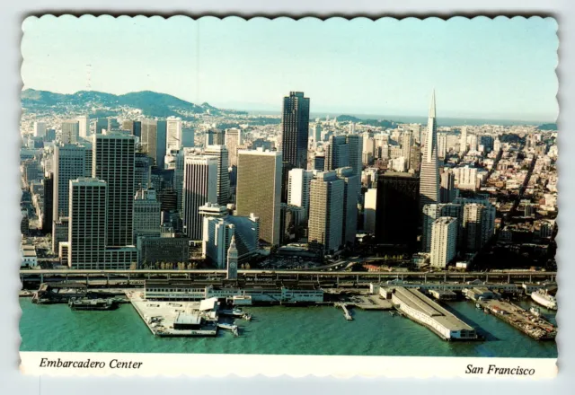 Postcard 4x6 CA Embarcadero Center San Francisco Aerial Birdseye View Financial