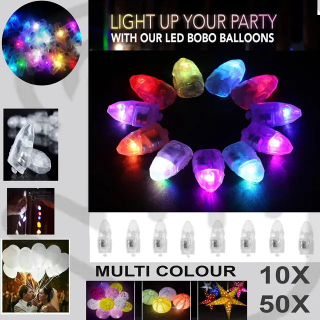 10X/50X Led Balloons Light Up Party Birthday Wedding Decoration Balloon Lights