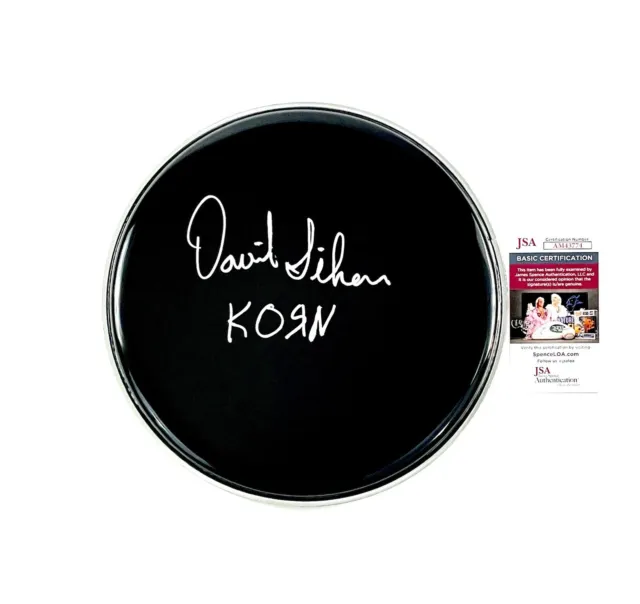 Korn Autographed Hand Signed 12" Drumhead David Silveria JSA COA Dave Metal 🥁