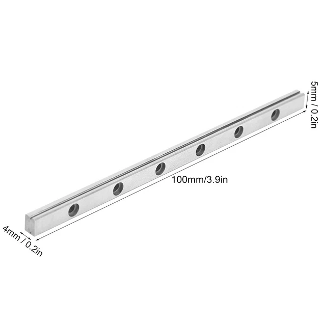Miniature Linear Guide Bearing Steel Guide Way Without Sliding Block