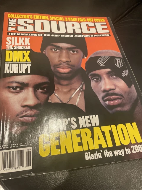 THE SOURCE MAGAZINE #105 June 1998 Kurupt, DMX, Spike Lee, Big Pun, Cam ...