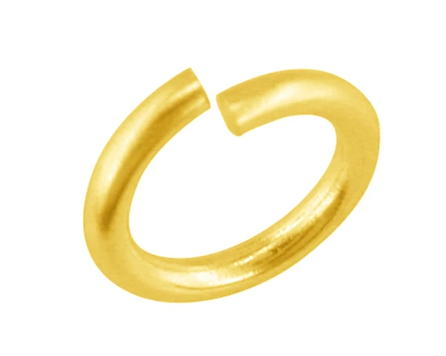 Kaedesigns Solid 9ct Yellow Gold 6mm Oval Open Jump Ring – Repair & Jewellery Making