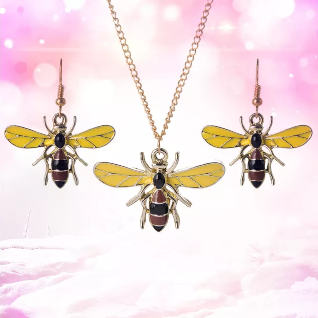 Juego de joyas colgantes de abeja para mujeres niñas